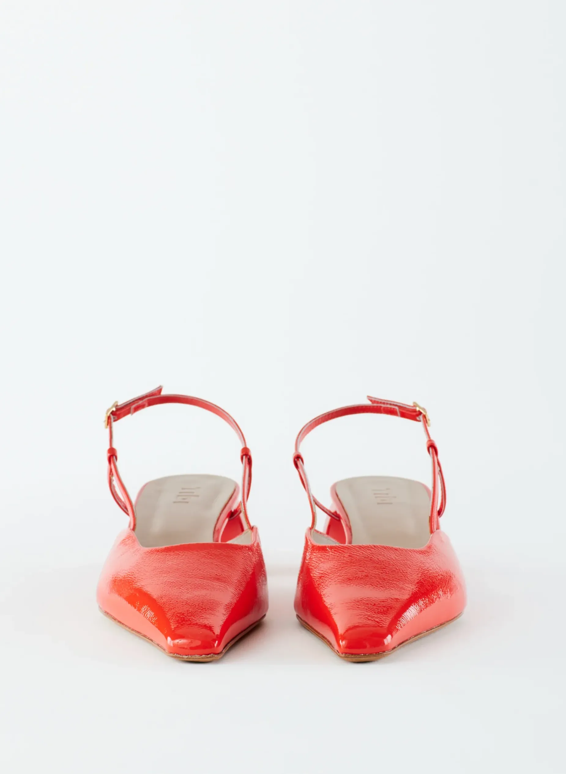 Heels>Tibi Patent Leather Oscar Slingback Red