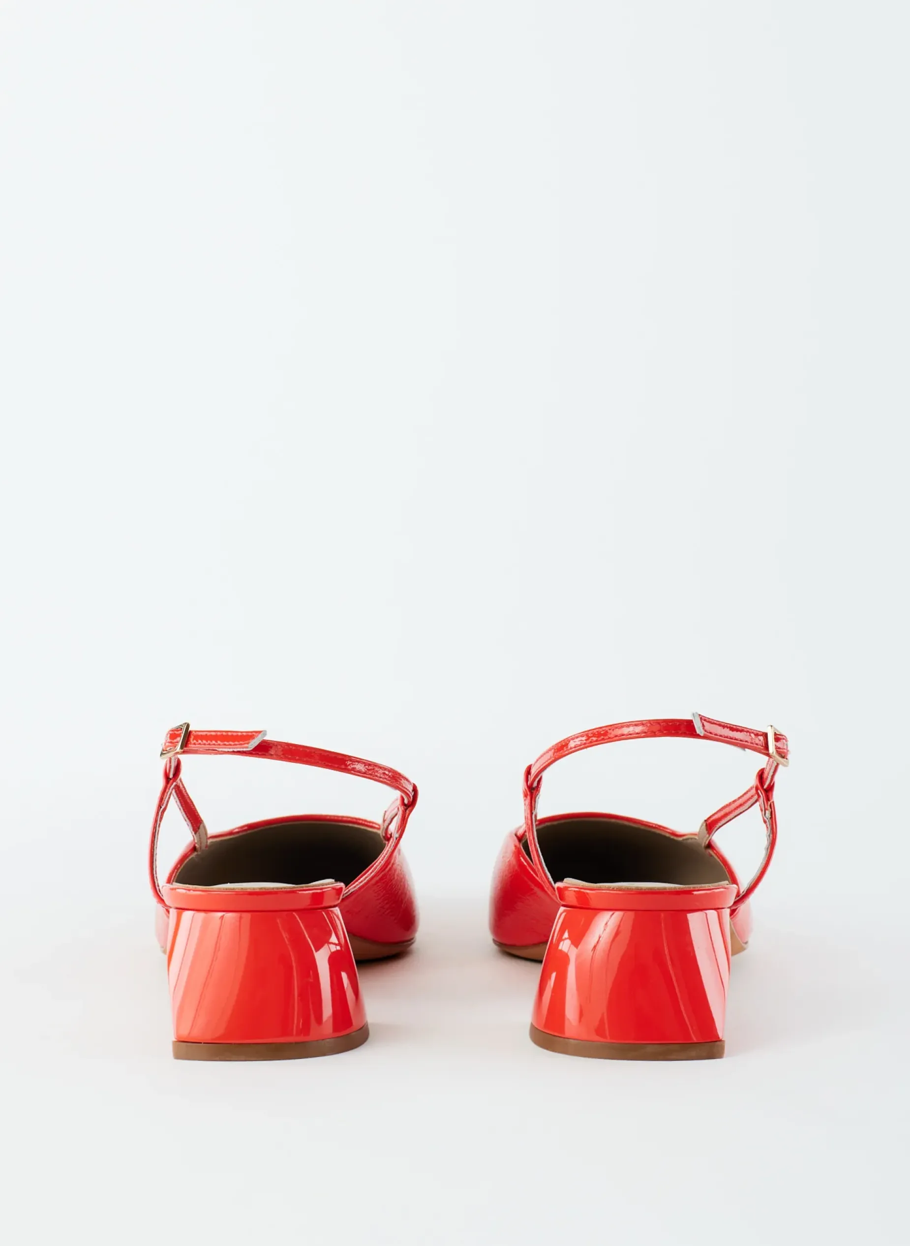 Heels>Tibi Patent Leather Oscar Slingback Red