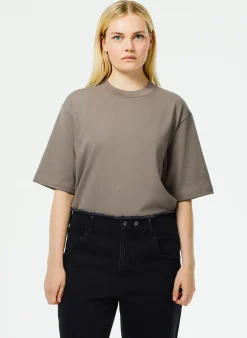 Tops|Fundamentals - WOFs>Tibi Perfect Unisex T-Shirt Basalt