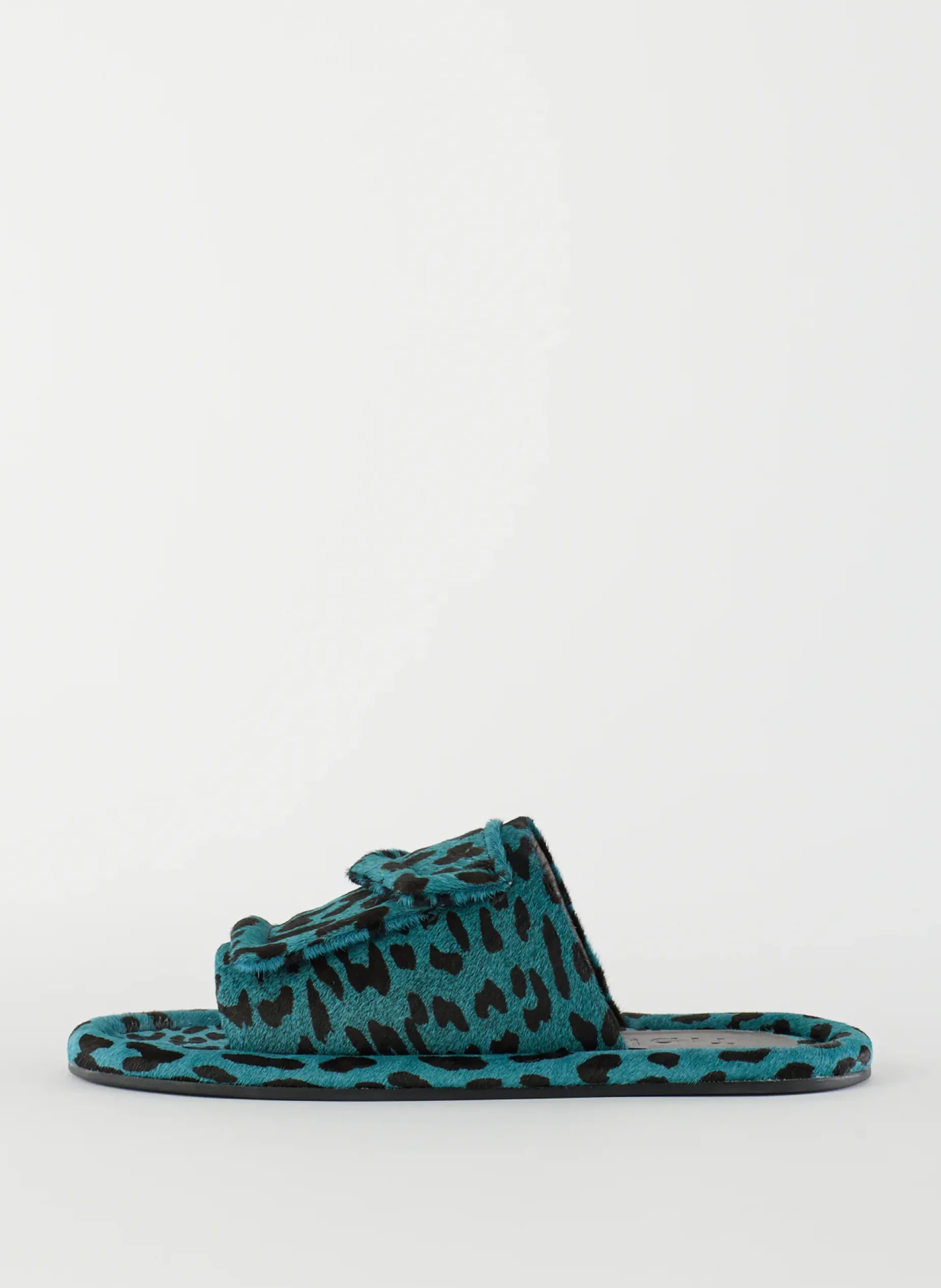 Flats>Tibi Pony Hair Calf Print Beryen Sandal Baby Blue