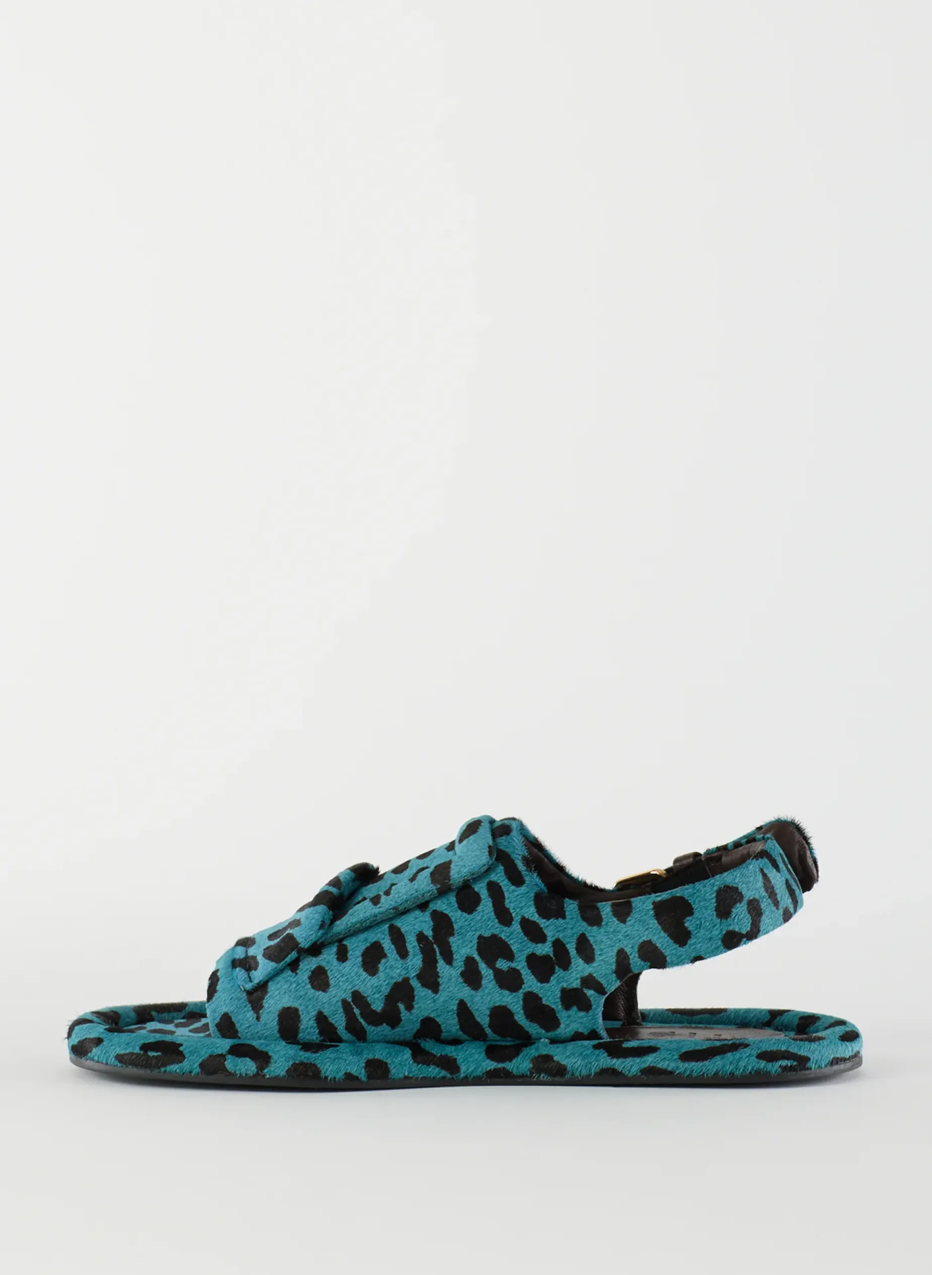 Flats>Tibi Pony Hair Calf Print Slingback Beryen Sandal Baby Blue