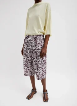 Pants & Shorts>Tibi Recycled Nylon Batik Cargo Short Cinnamon Multi
