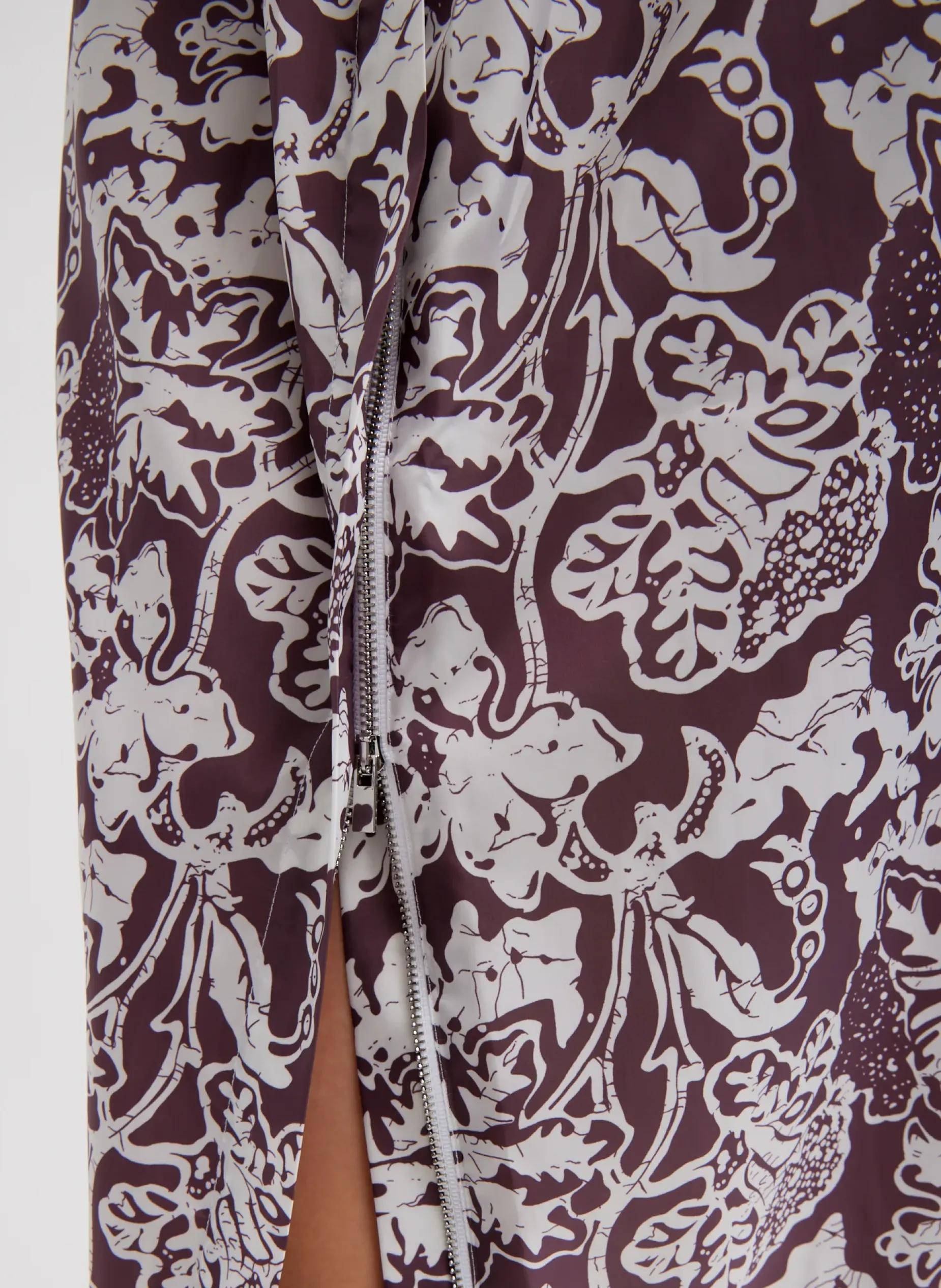 Skirts|Curated Closets>Tibi Recycled Nylon Batik Full Skirt Cinnamon Multi