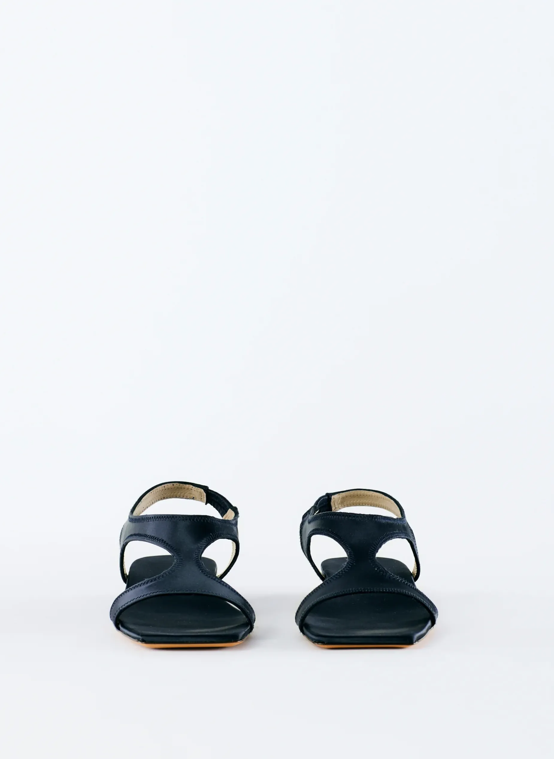 Flats|Sandals>Tibi Rubin Satin Sandal Navy