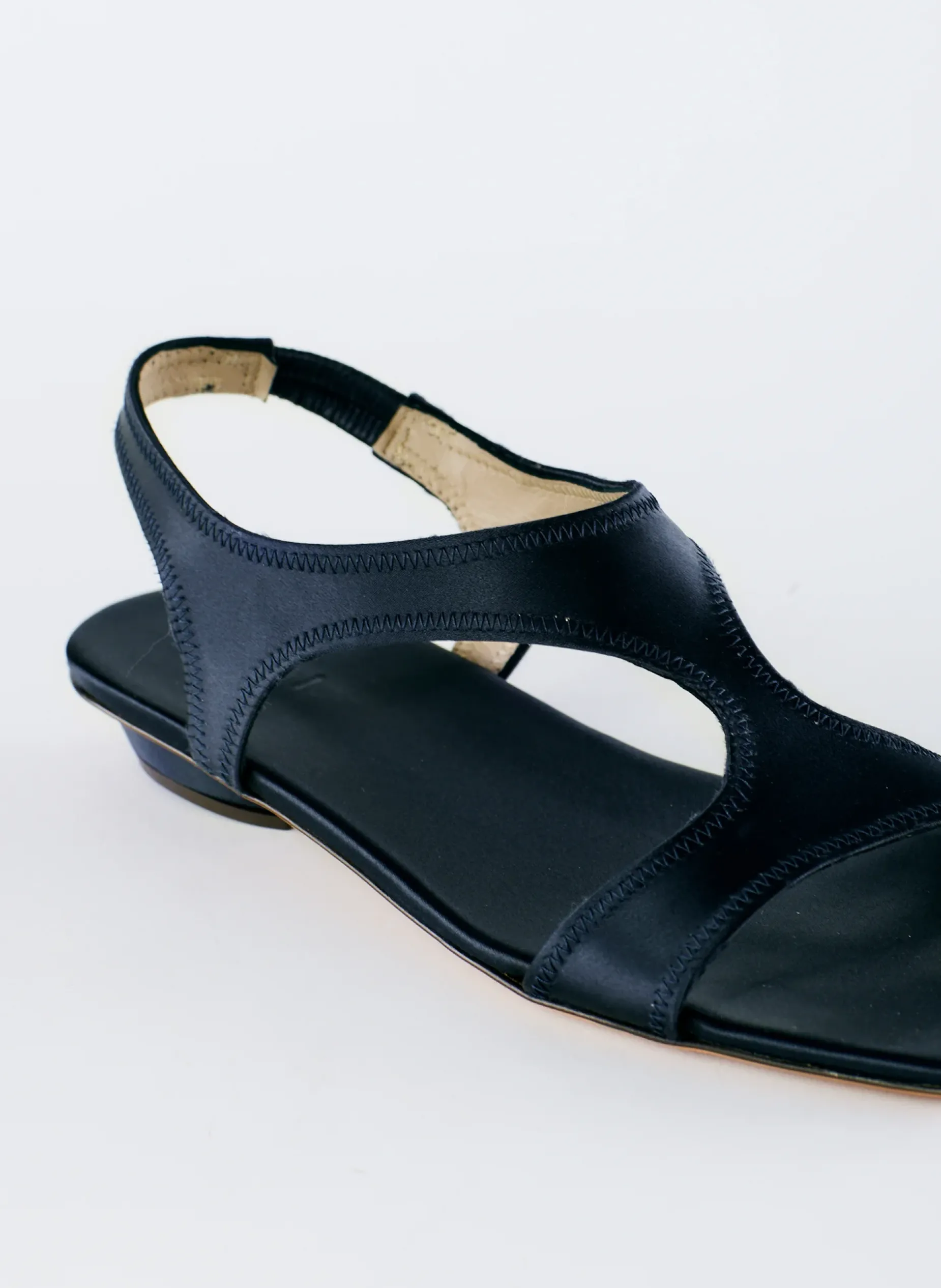 Flats|Sandals>Tibi Rubin Satin Sandal Navy