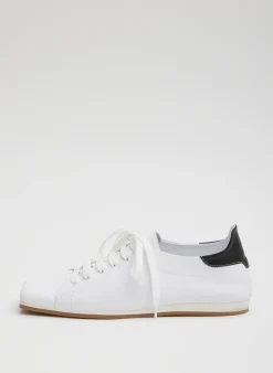 Flats>Tibi Seth Sneaker Optic White