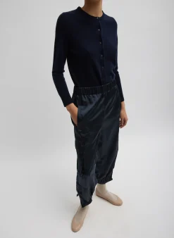 Pants & Shorts|Fundamentals - WOFs>Tibi Shiny Nylon Pull On Wilt Jogger Navy