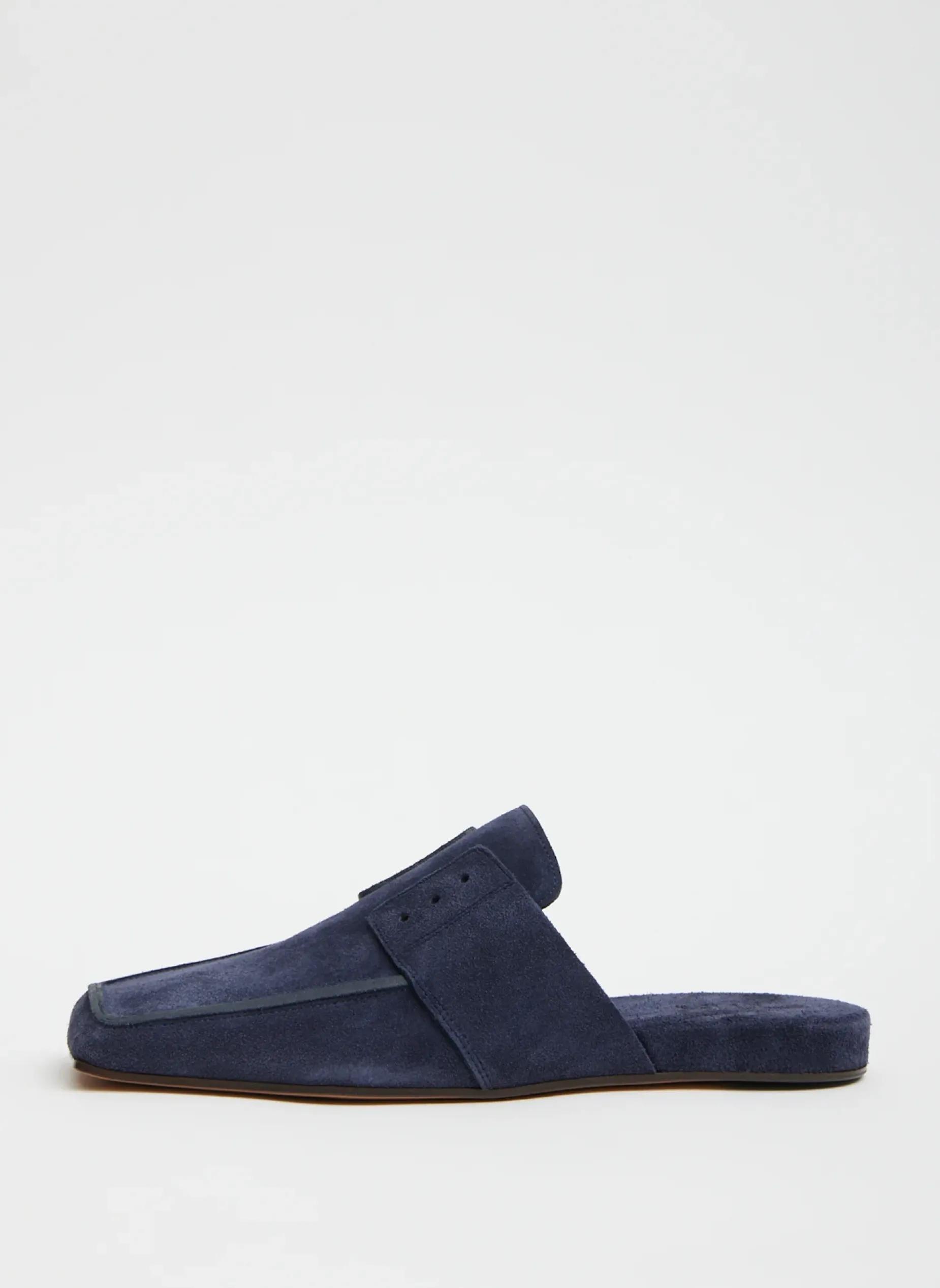 Flats|Curated Closets>Tibi Suede Granger Slide Navy