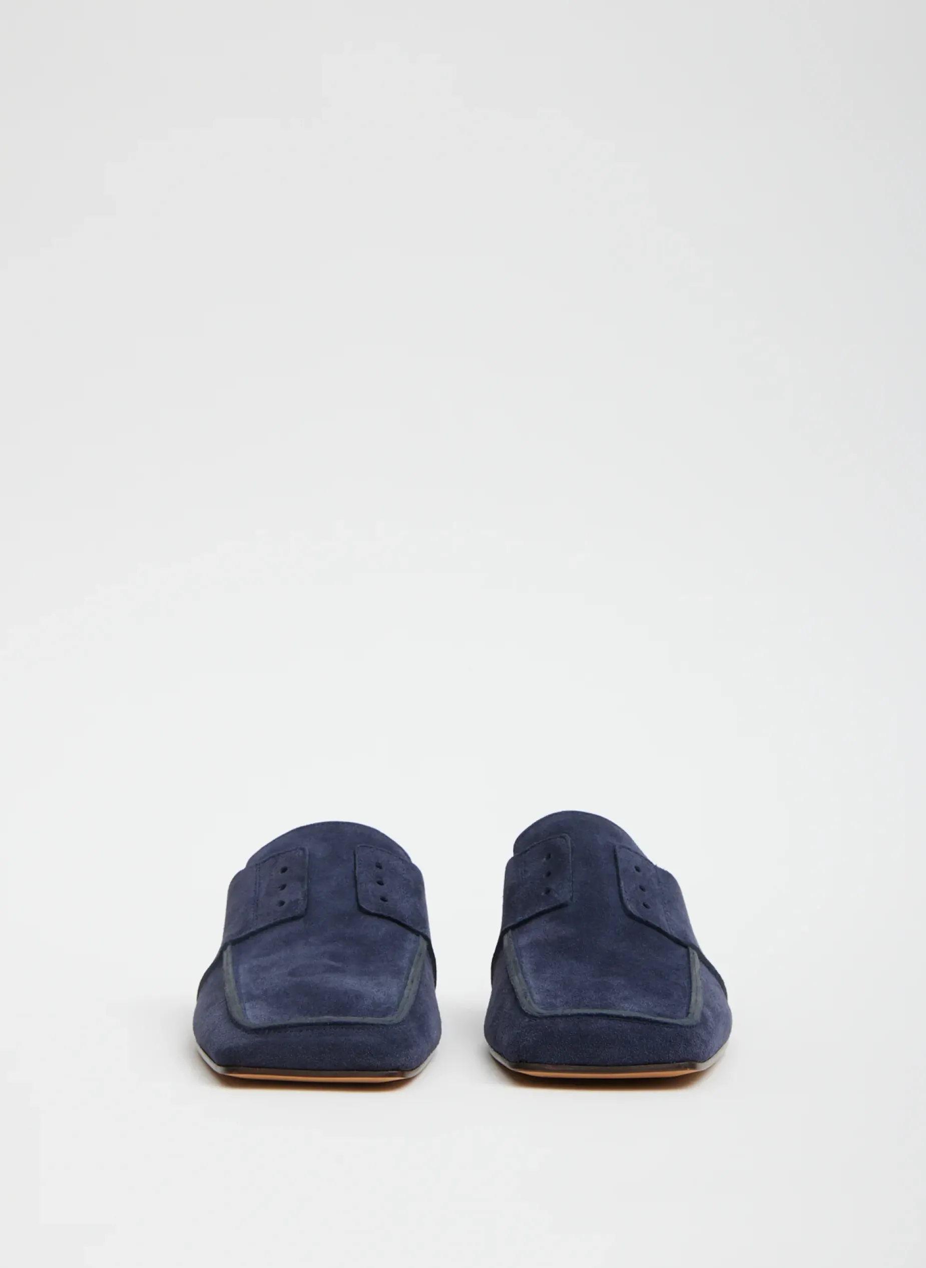 Flats|Curated Closets>Tibi Suede Granger Slide Navy