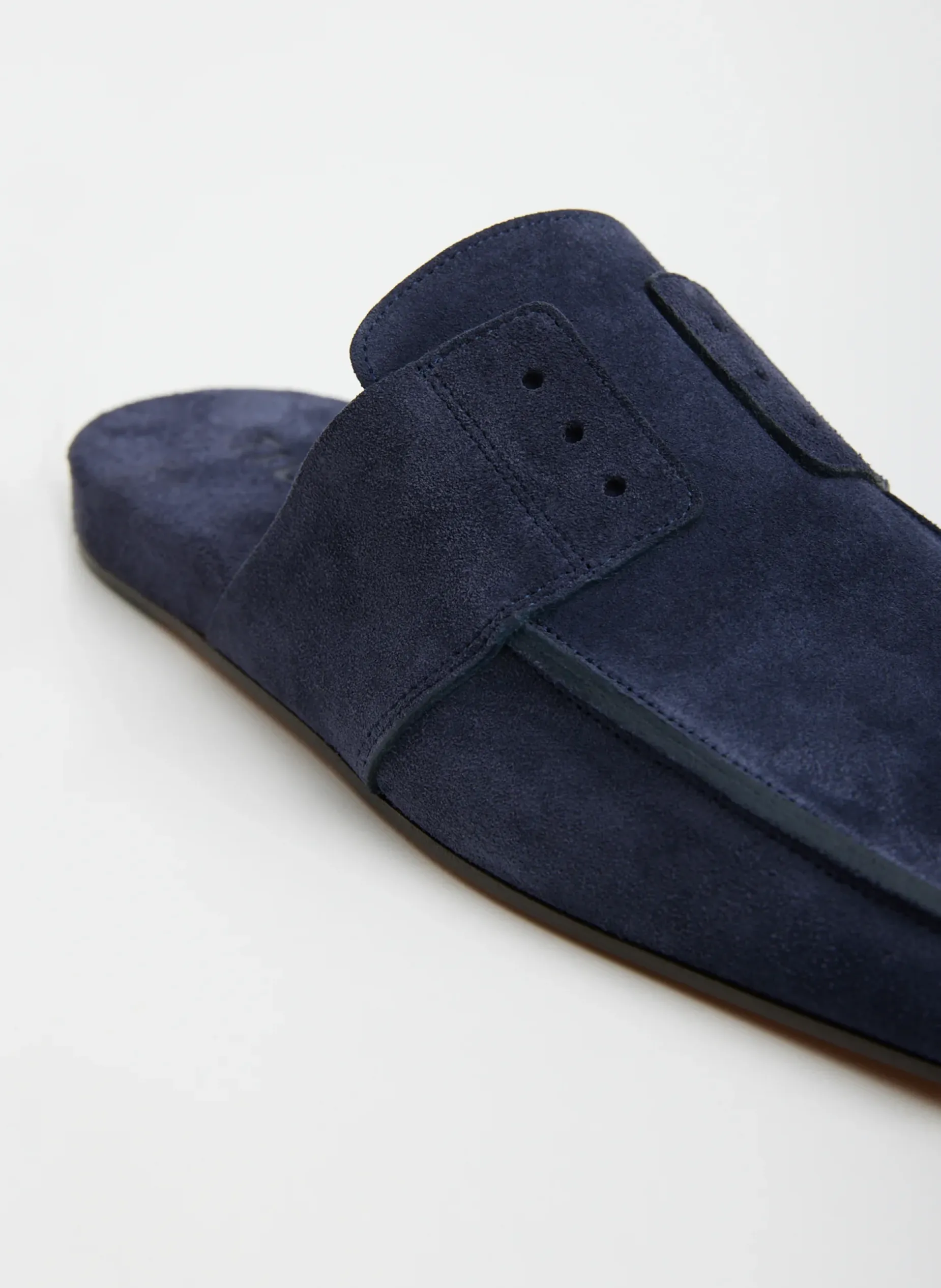 Flats|Curated Closets>Tibi Suede Granger Slide Navy