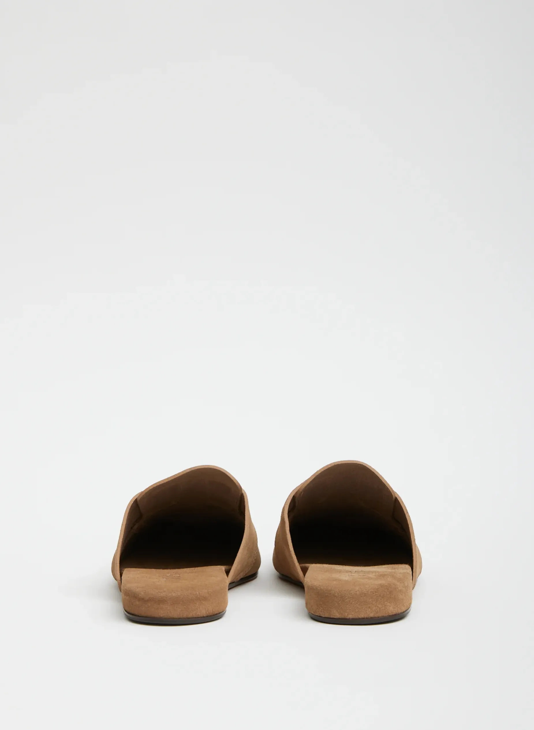 Flats>Tibi Suede Granger Slide Tan