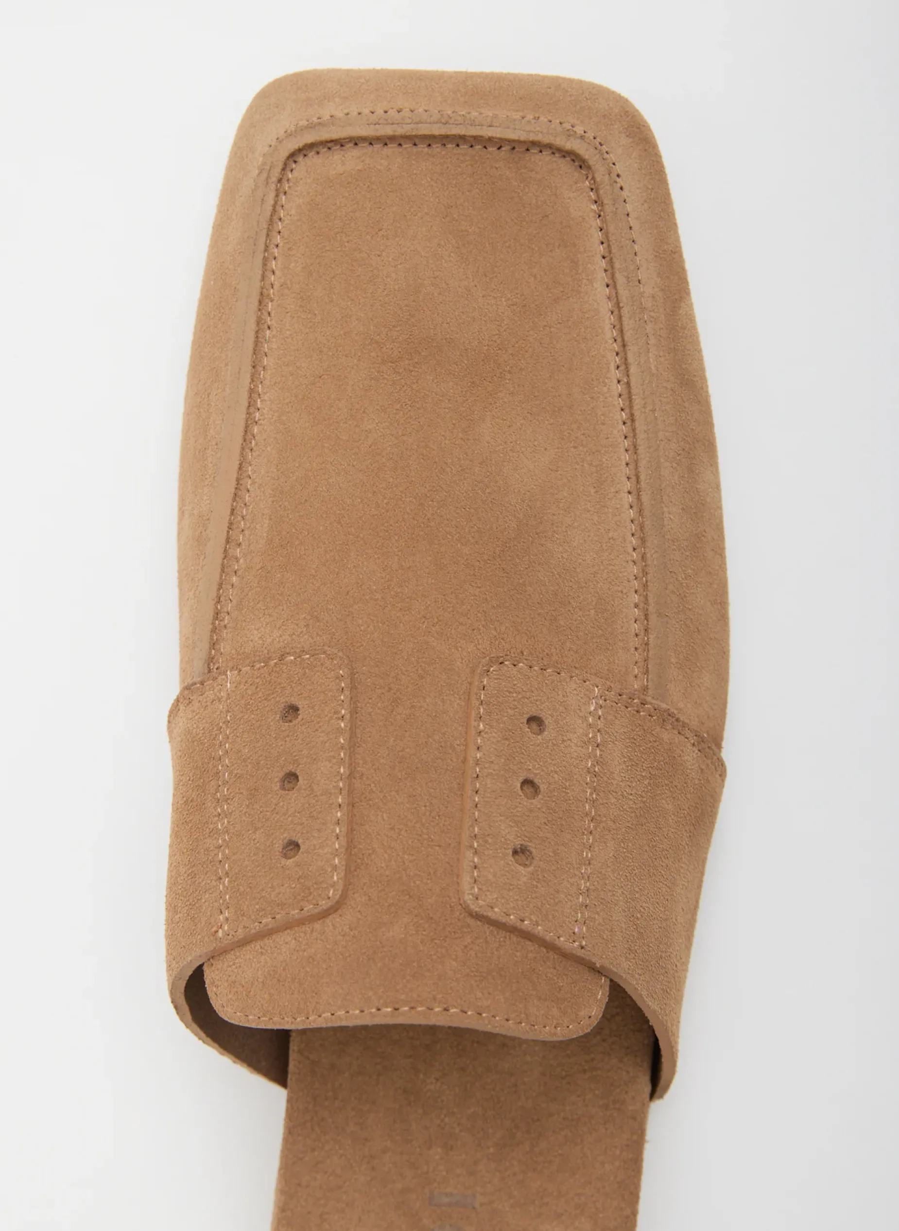Flats>Tibi Suede Granger Slide Tan
