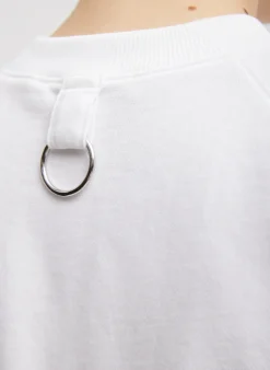 Leisure Sets|Tops>Tibi Summer Sweatshirting Sleeveless Easy Top White