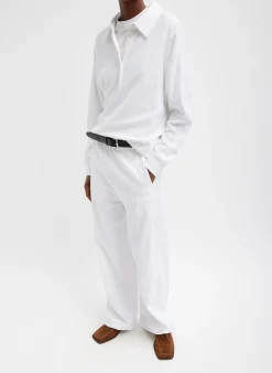 Leisure Sets|Pants & Shorts>Tibi Summer Sweatshirting Winslow Pant White