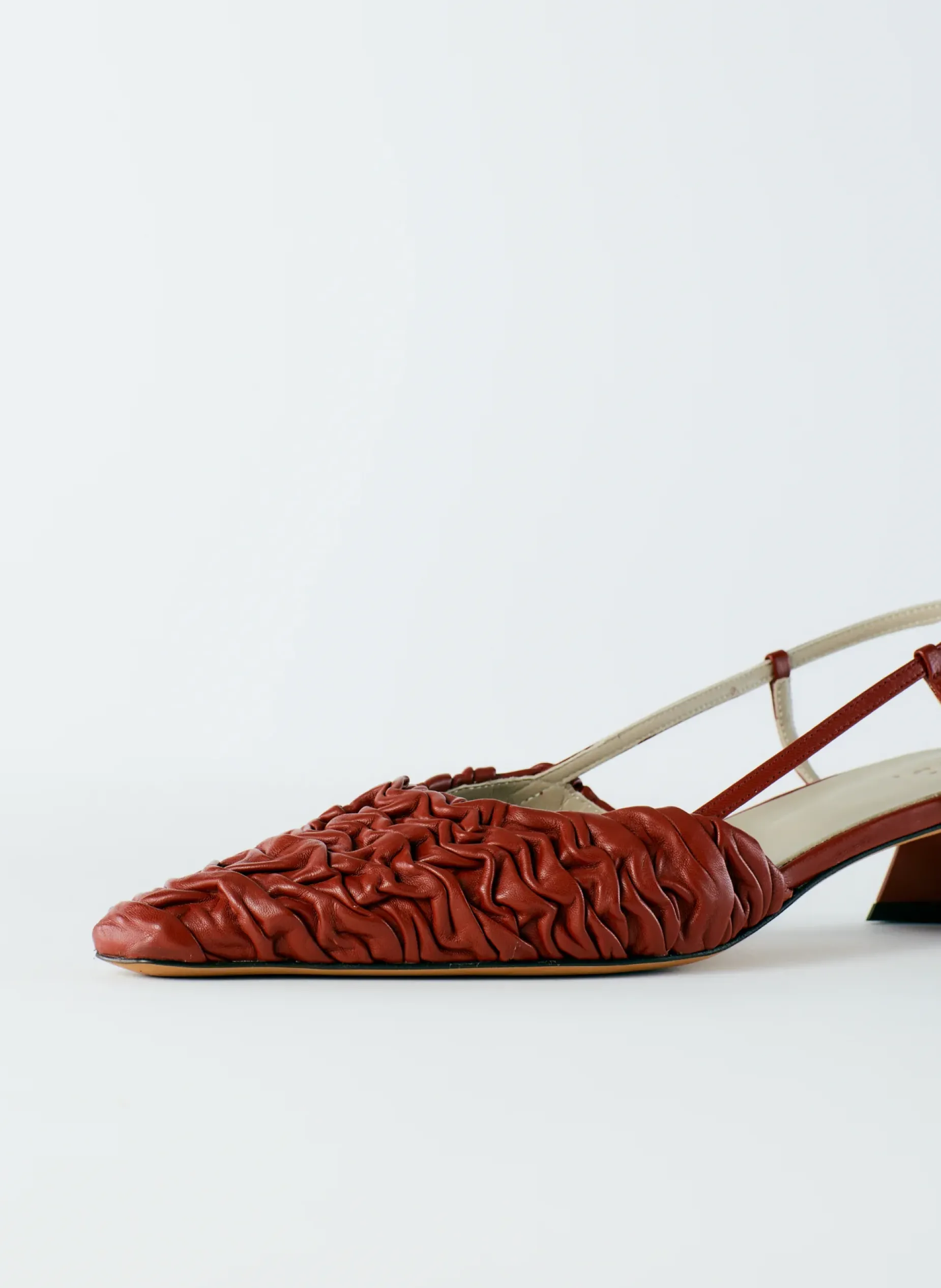 Heels>Tibi Textu Victor Slingback Red