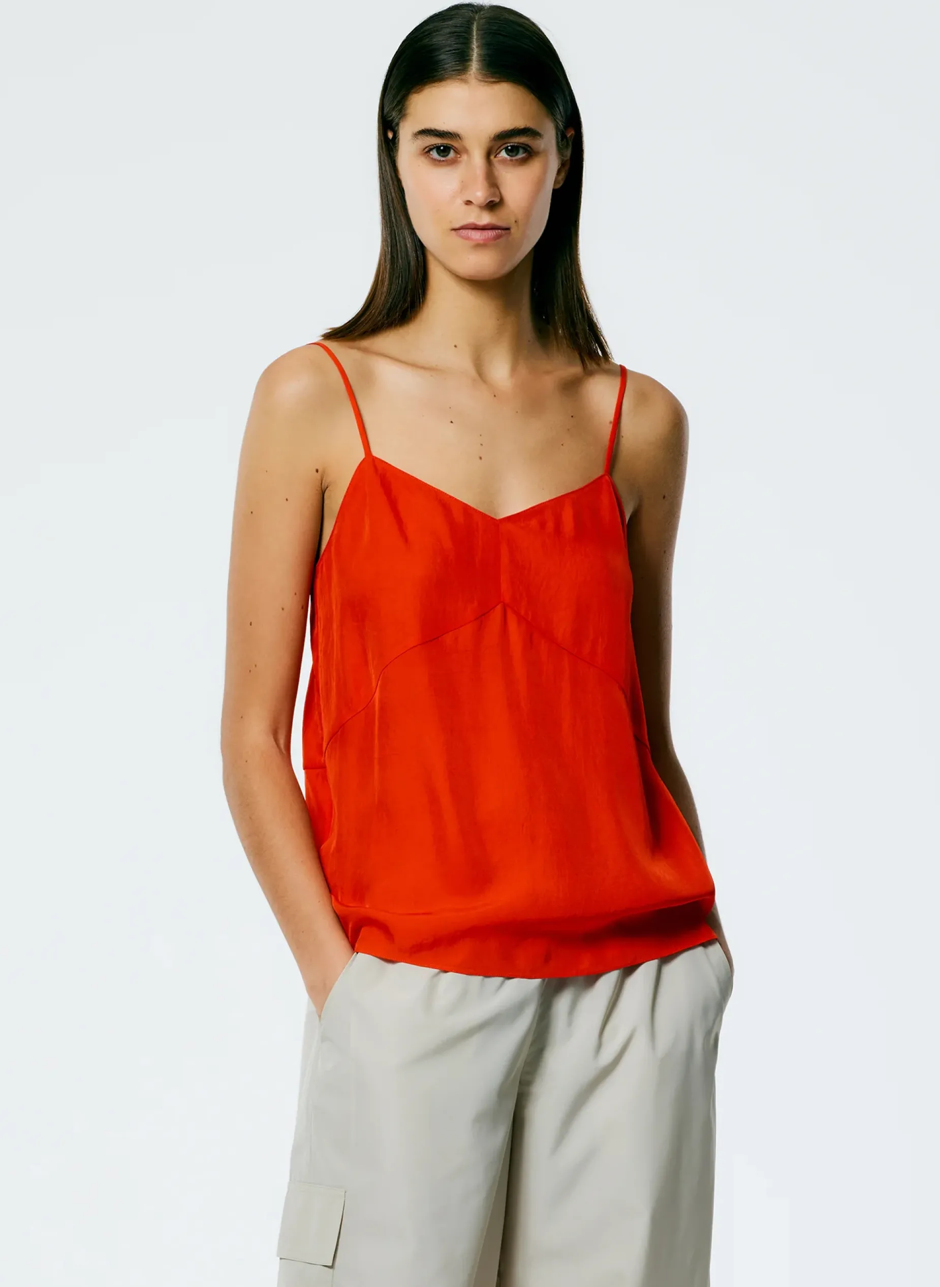 Tops>Tibi The Slip Cami Red