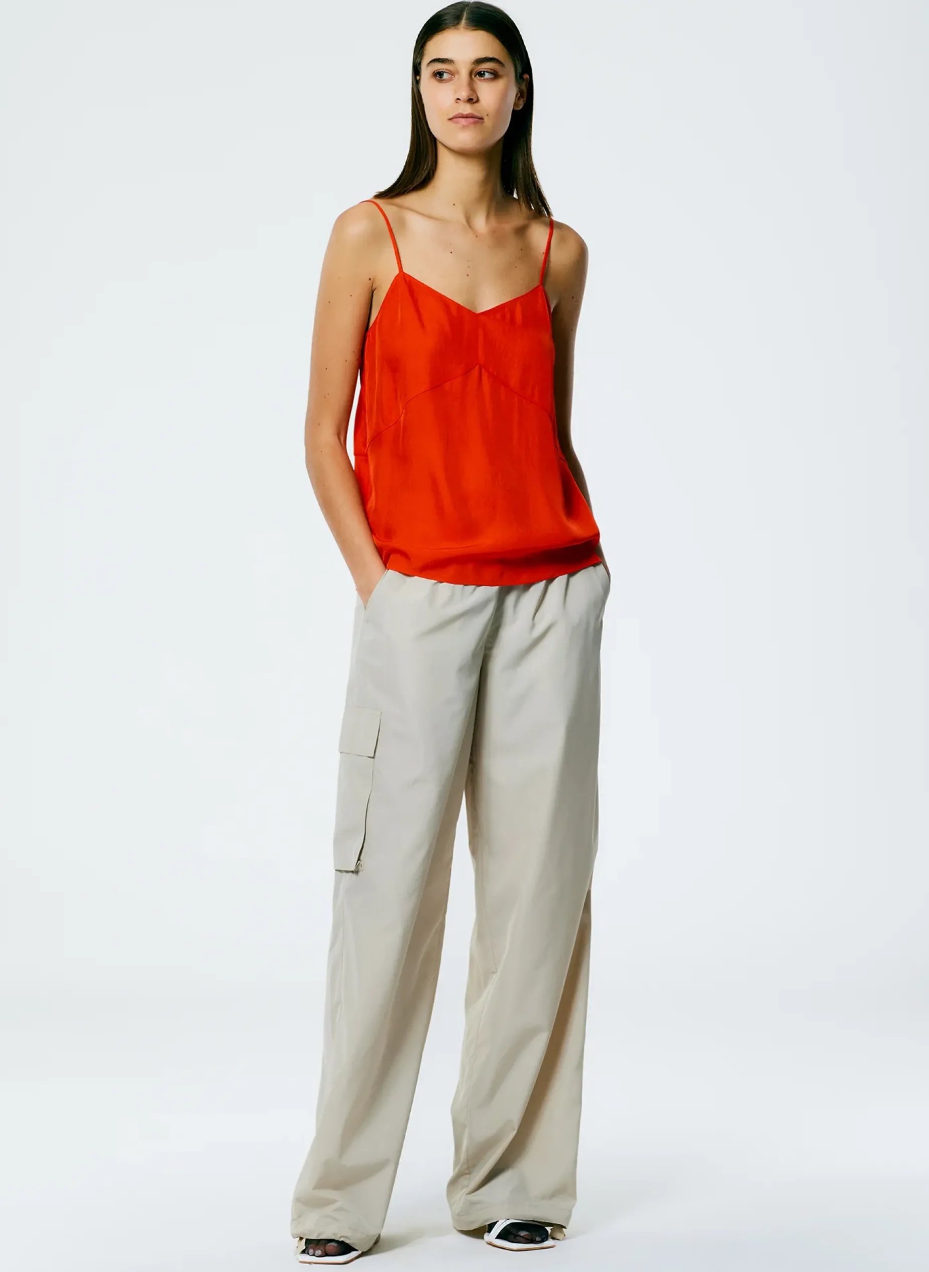 Tops>Tibi The Slip Cami Red