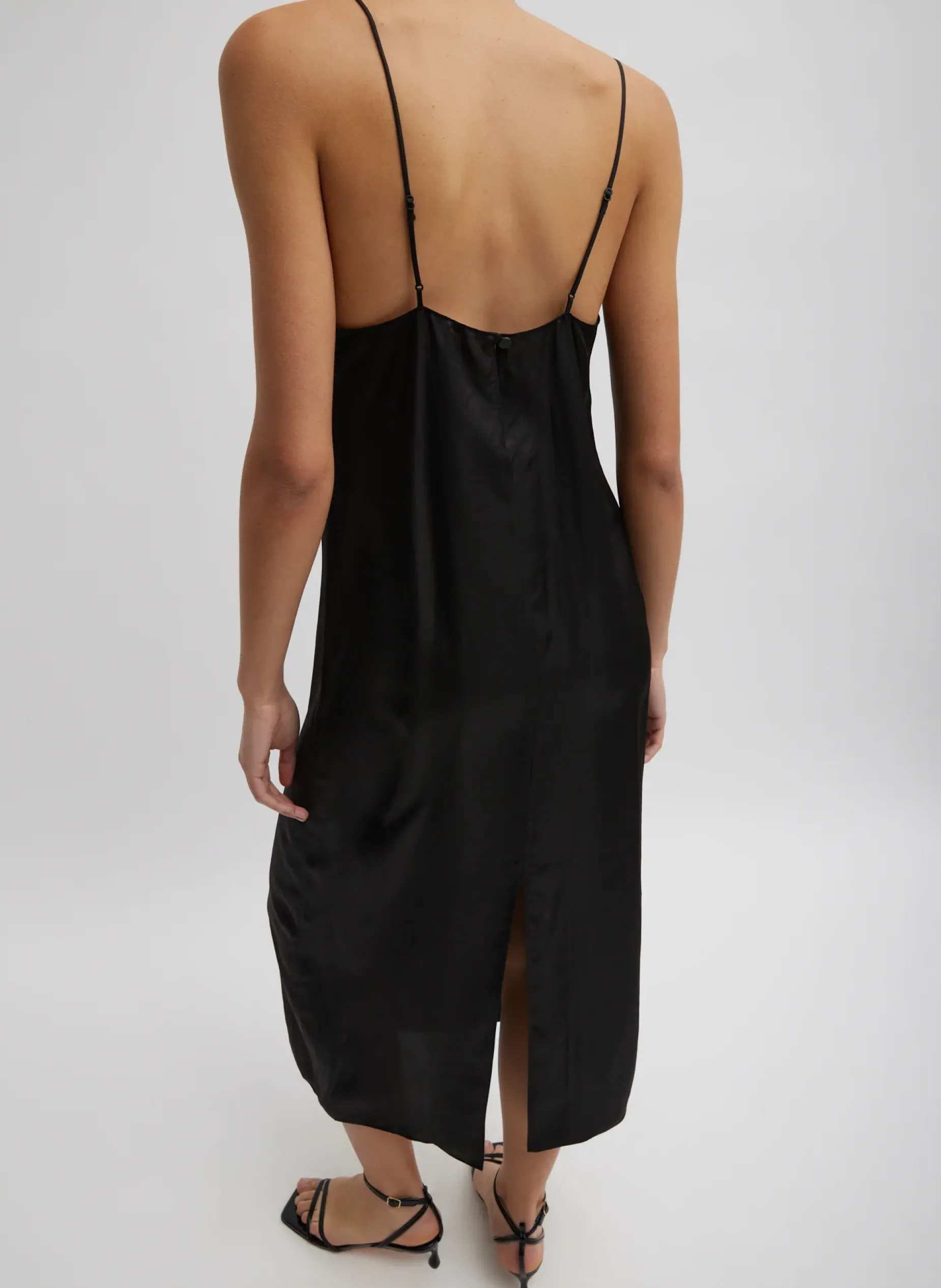 Dresses|Fundamentals - WOFs>Tibi The Slip Dress Black