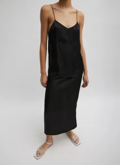 Skirts|Fundamentals - WOFs>Tibi The Slip Skirt Black