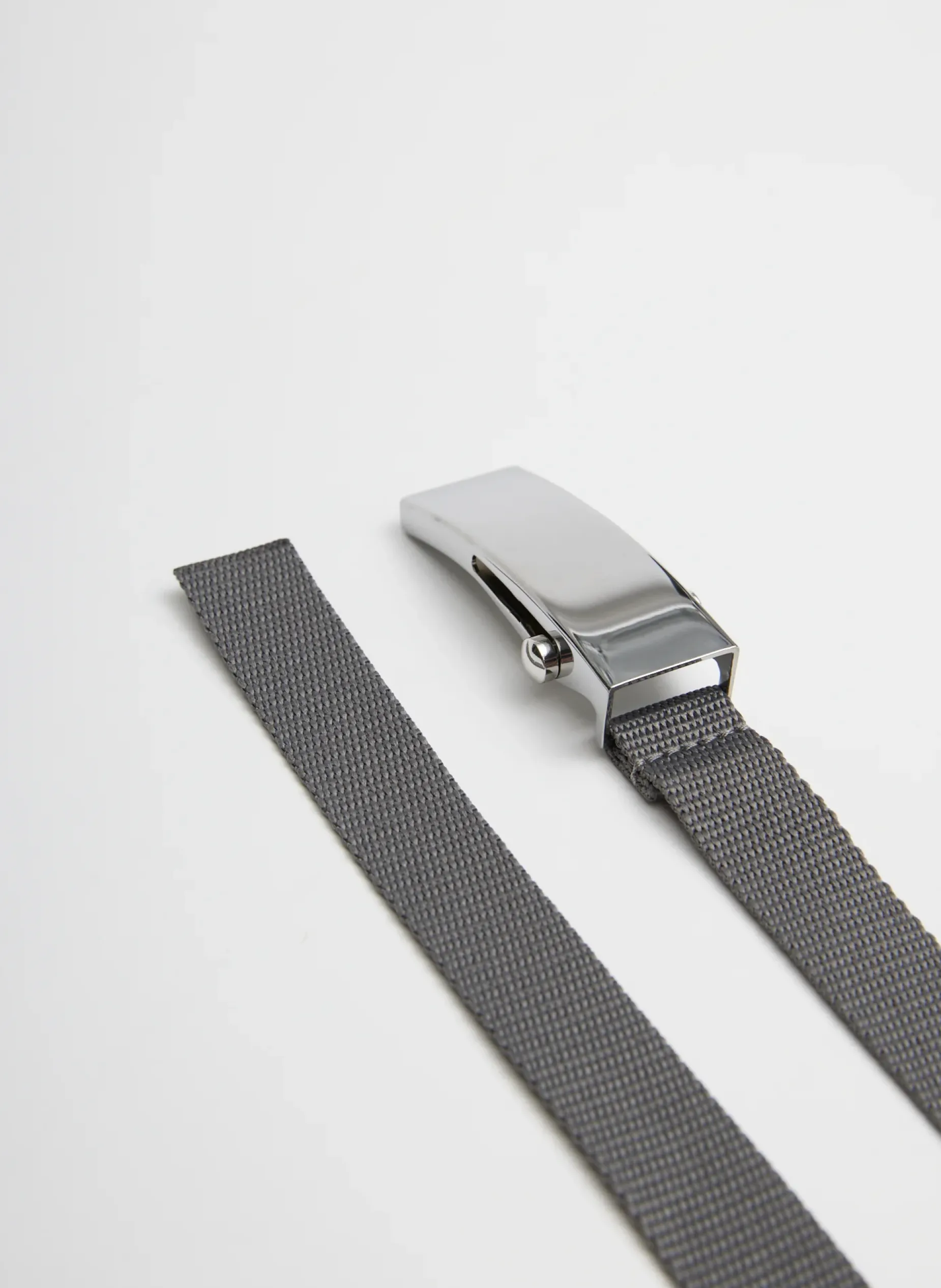 Belts|Curated Closets>Tibi Tobian Webbing Belt Grey
