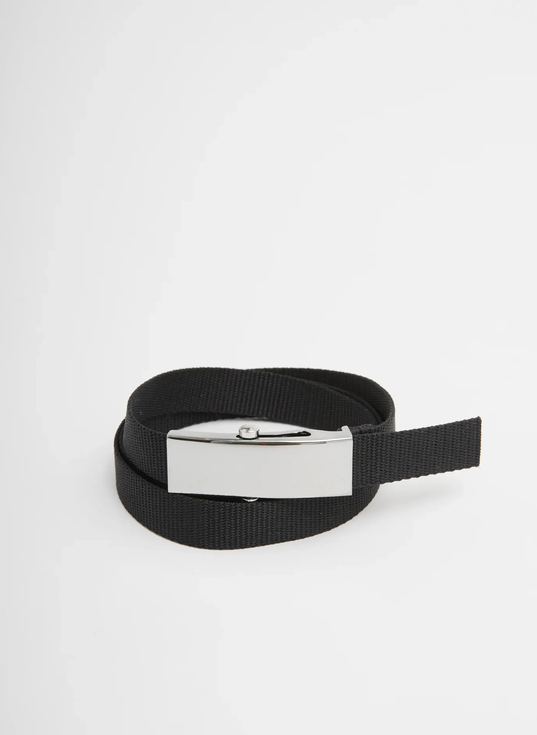 Belts>Tibi Tobian Webbing Belt Black