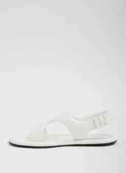 Sandals>Tibi Tom Naplack Sandal Optic White