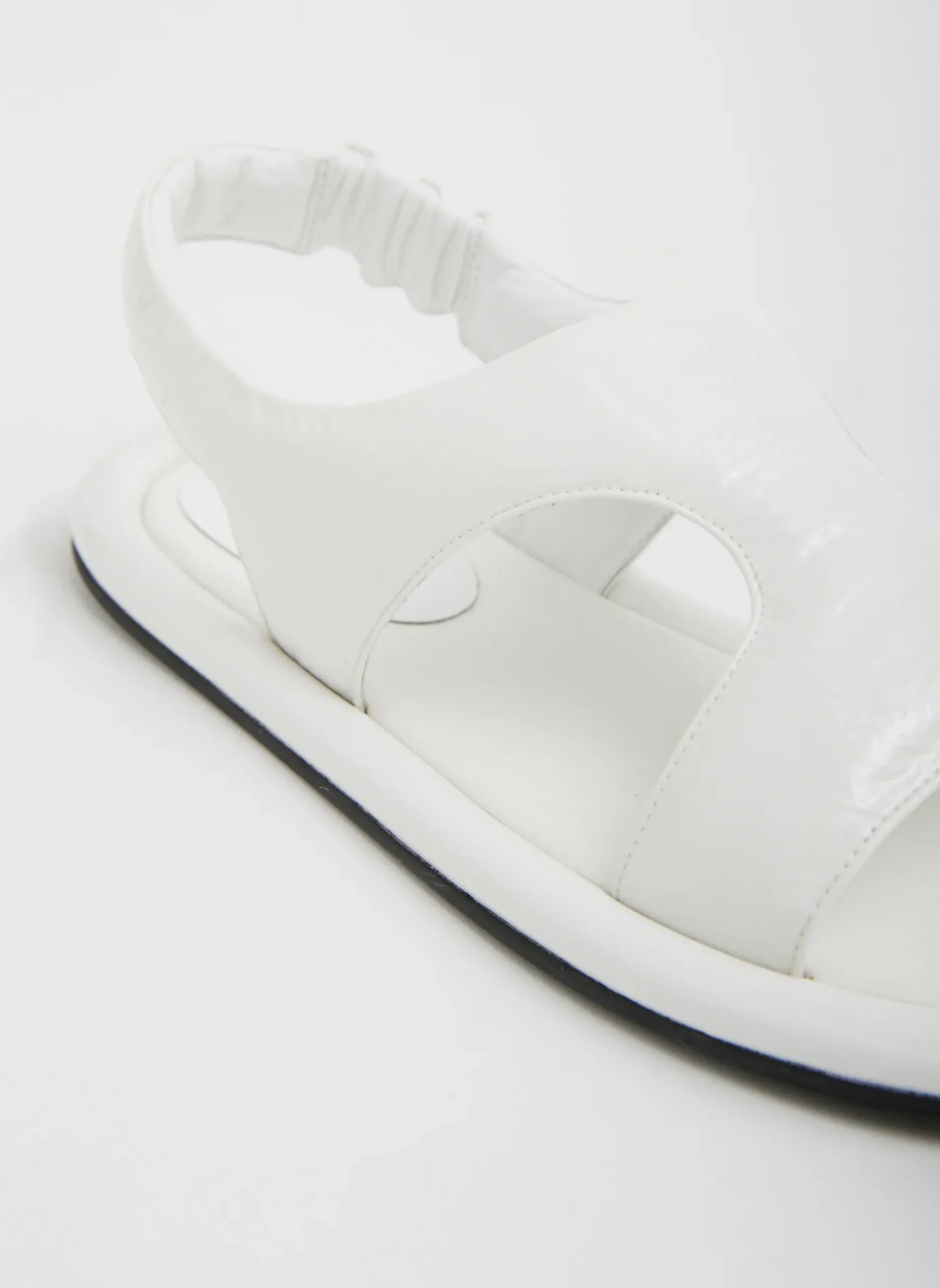 Sandals>Tibi Tom Naplack Sandal Optic White