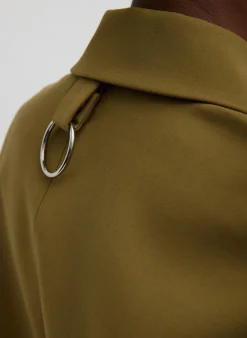 Suits|Jackets & Outerwear>Tibi Tropical Wool Liam Blazer Dark Hazel