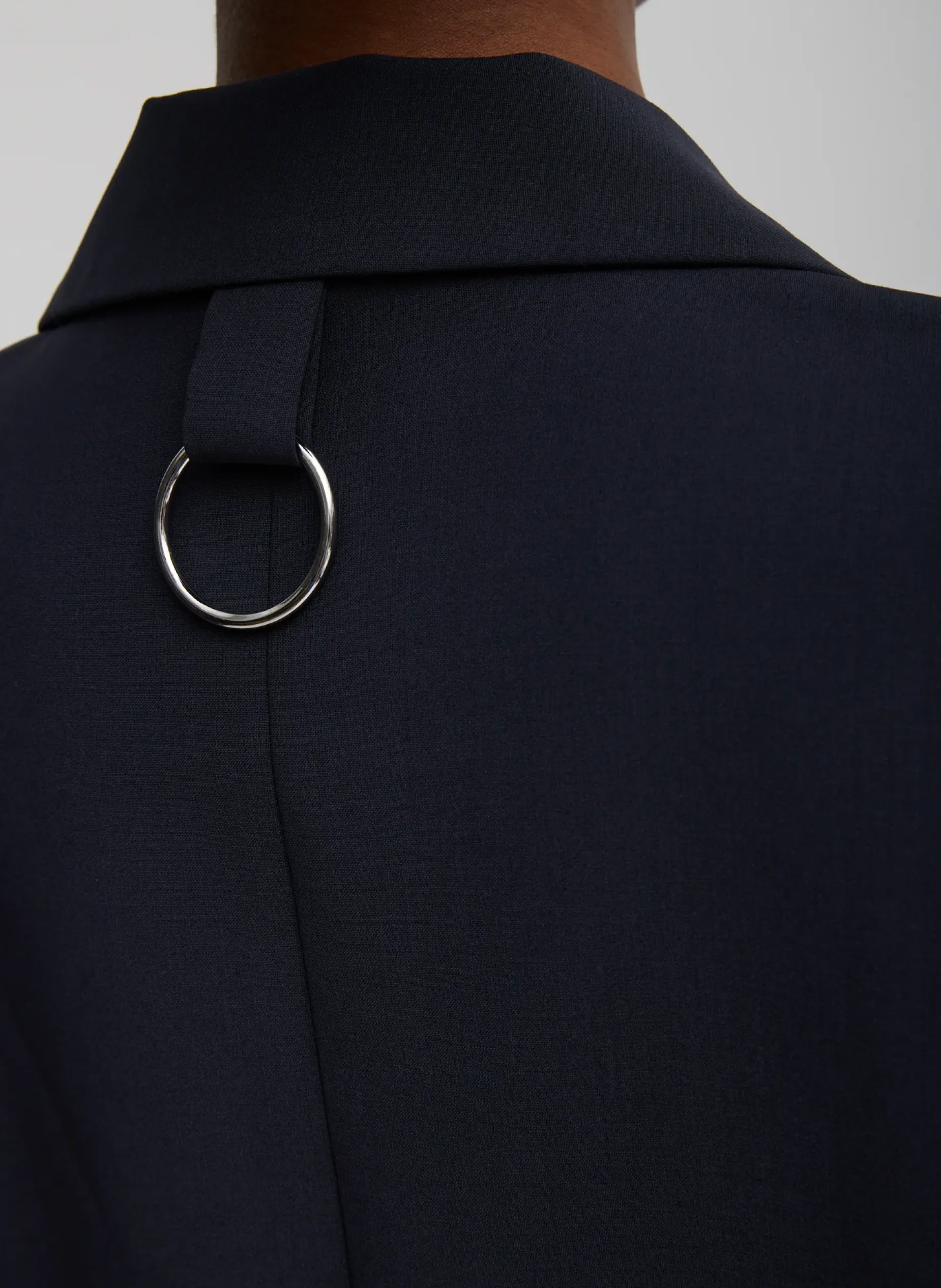 Suits|Jackets & Outerwear>Tibi Tropical Wool Liam Vest Navy