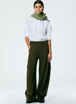 Leisure Sets|Pants & Shorts>Tibi Winslow Sweatpant - Regular Wood