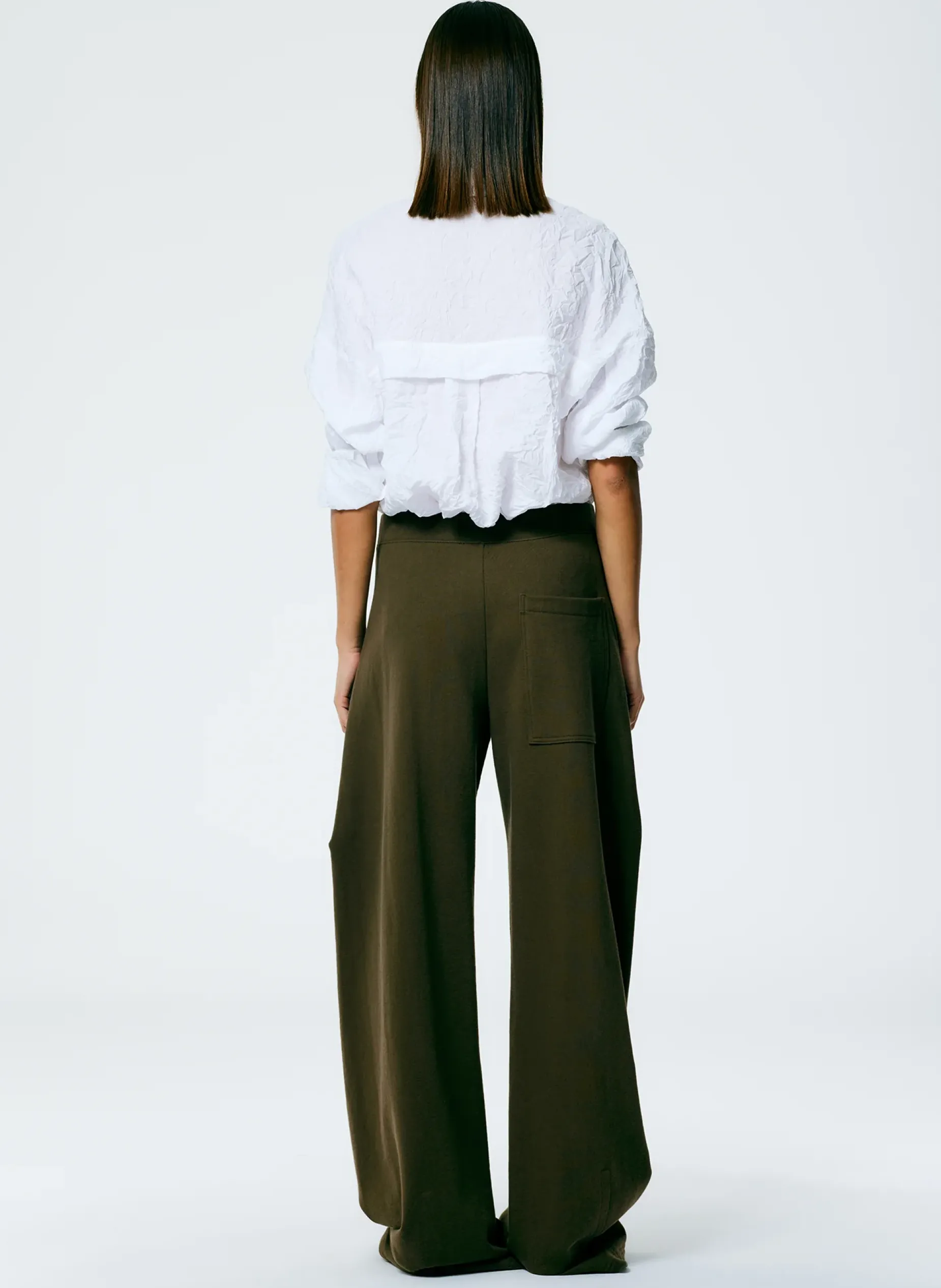 Leisure Sets|Pants & Shorts>Tibi Winslow Sweatpant - Regular Wood